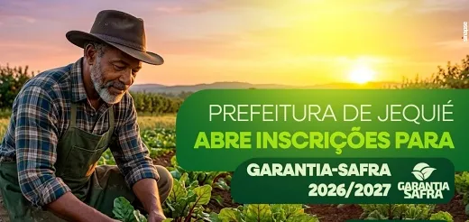Município abre inscrições para o Garantia-Safra 2026/2027