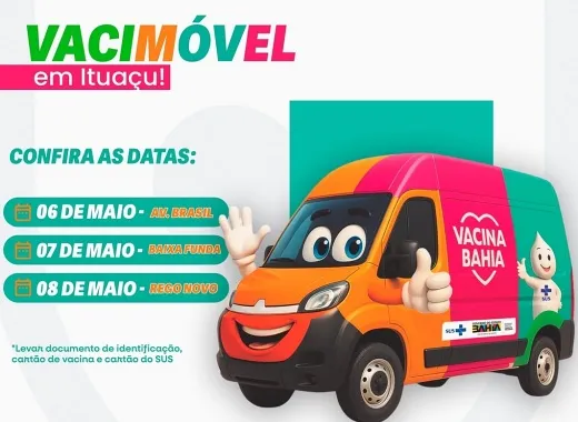 Vacinação itinerante facilita atualização da caderneta