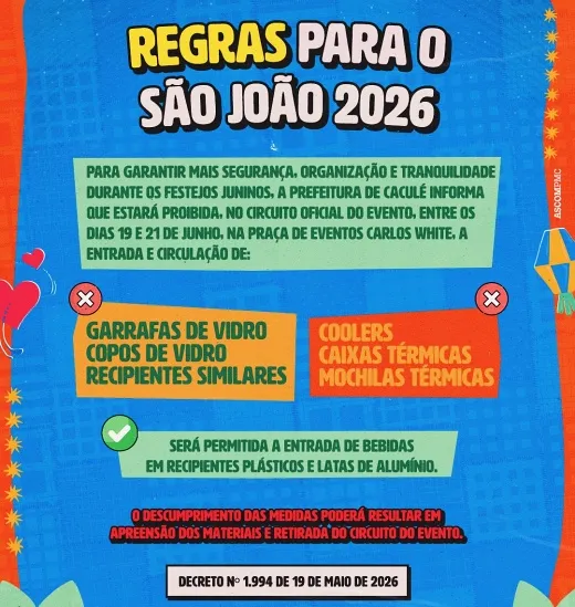 Prefeitura publica decreto com medidas de segurança para o São João