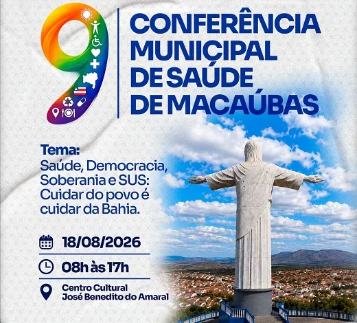 9ª Conferência Municipal de Saúde acontece em agosto com foco no fortalecimento do SUS