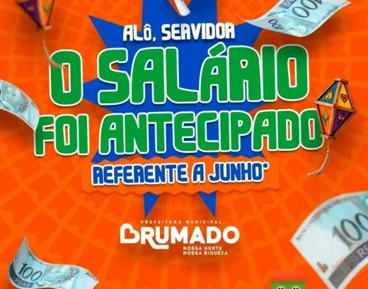 Prefeitura antecipa pagamento dos servidores e libera cerca de R$ 10 milhões na economia local