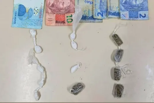 Policia Militar prende indivíduo por tráfico de drogas 