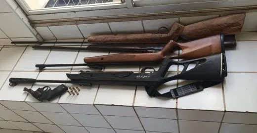 Operação Força Total: PM apreende cinco armas de fogo 