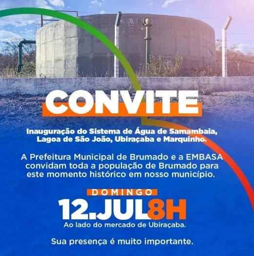 Prefeitura entrega sistema de abastecimento de água em sete comunidades rurais