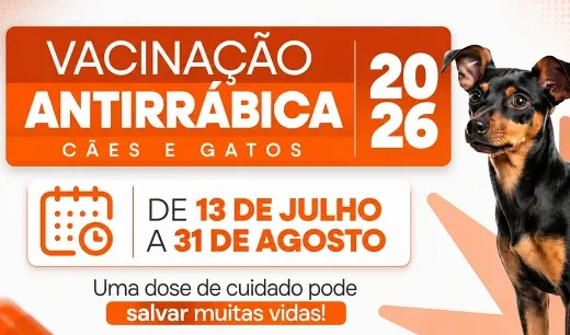 Prefeitura inicia campanha de vacinação antirrábica para cães e gatos