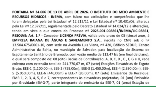 Prefeitura recebe licença ambiental e avança de etapa no município