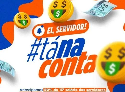 Prefeitura antecipa 50% do 13º salário dos servidores municipais