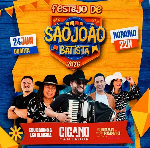 Festejo de São João Batista 2026 será realizado na Agrovila 7 com programação musical