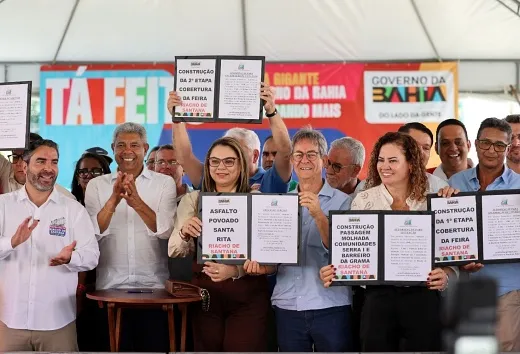 Escola modernizada, pavimentação e combate à fome marcam agenda do governador