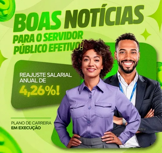 Prefeitura anuncia reajuste salarial de 4,26% para servidores públicos 