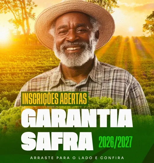 Prefeitura abre inscrições para o Programa Garantia Safra 2026/2027