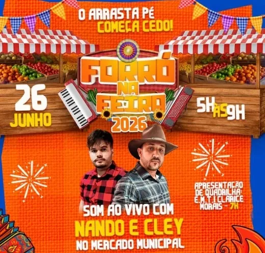 Forró na Feira encerra programação junina nesta sexta-feira (26)