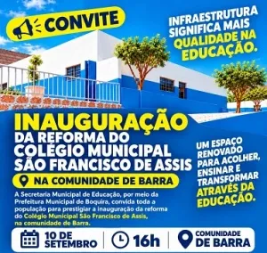 Comunidade de Barra ganha espaço renovado para atendimento aos alunos