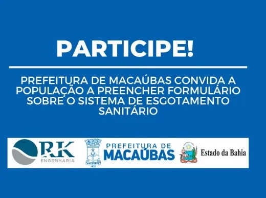 Prefeitura abre consulta pública sobre o projeto do Sistema de Esgotamento Sanitário