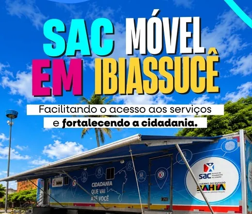 SAC Móvel atenderá população entre os dias 13 e 17 de junho