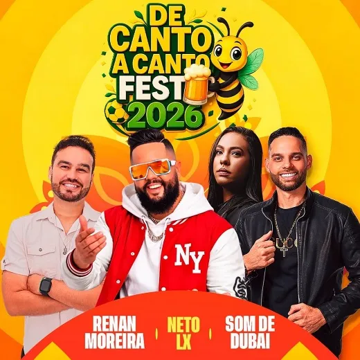 De Canto a Canto Fest será realizado no dia 15 de agosto