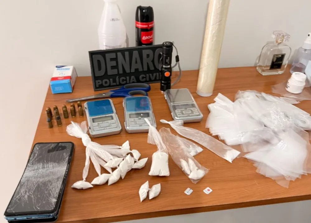 Motorista de aplicativo é preso por tráfico de drogas