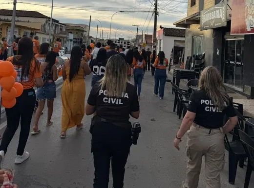 Polícia Civil participa de mobilização do Maio Laranja em São Félix do Coribe