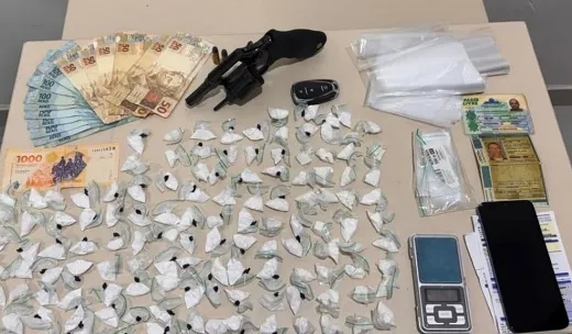 PMBA realiza prisão por tráfico de drogas e posse ilegal de arma de fogo