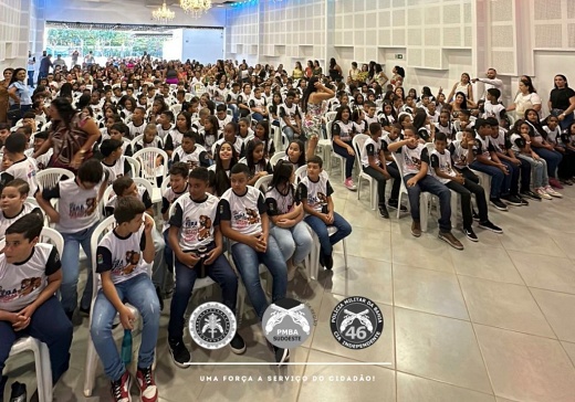 Livramento: 46ª CIPM realiza formatura de alunos do PROERD
