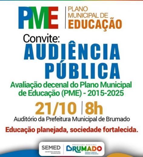 Brumado apresenta resultados da avaliação do Plano Municipal de Educação nesta terça (21)