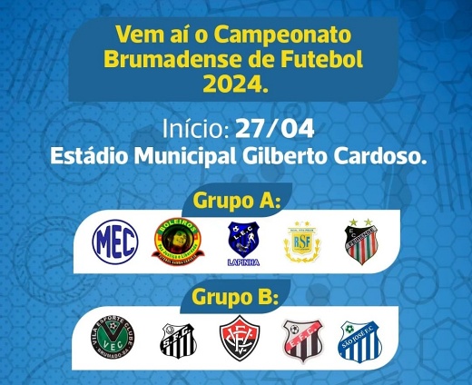 Campeonato Brumadense de Futebol começa neste sábado (27)