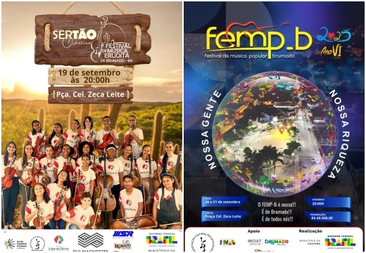 Brumado recebe 1º Festival de Música Erudita e 6ª edição do FEMP-B em setembro