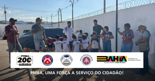4ª CIPM recepciona crianças da Creche Mercedes Rosa em homenagem ao Dia da Árvore em Macaúbas