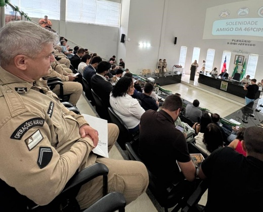 Polícia Militar realiza entrega do título Amigo da 46ª CIPM em Livramento