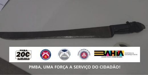 Macaúbas: homem é preso por violência doméstica e ameaça com arma branca no povoado de Lírio de Veredinha