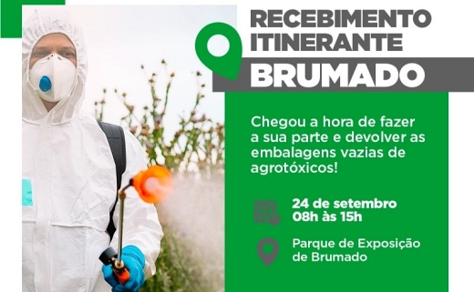 Brumado recebe ação itinerante para recolhimento de embalagens vazias de agrotóxicos