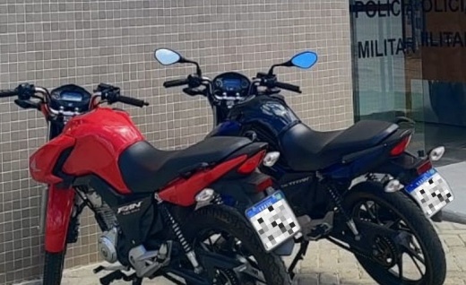 Motocicletas com divergência entre placa e chassi são apreendidas em Caturama