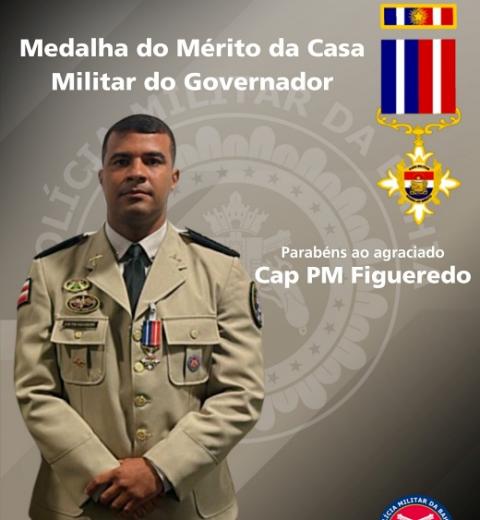 Subcomandante da 4ª CIPM recebe medalha do Mérito da Casa Militar do Governador
