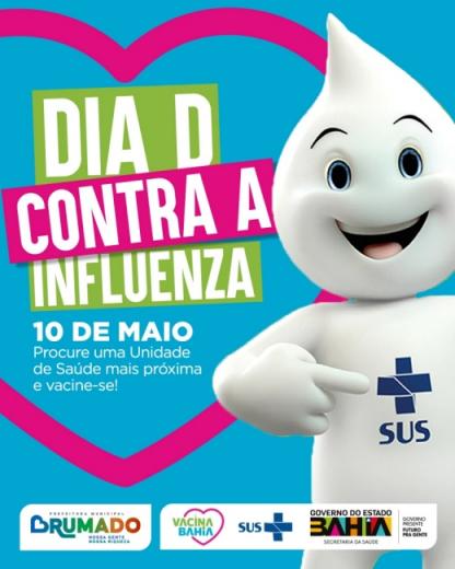 Brumado: Dia D de vacinação contra a Influenza acontecerá neste sábado (10)